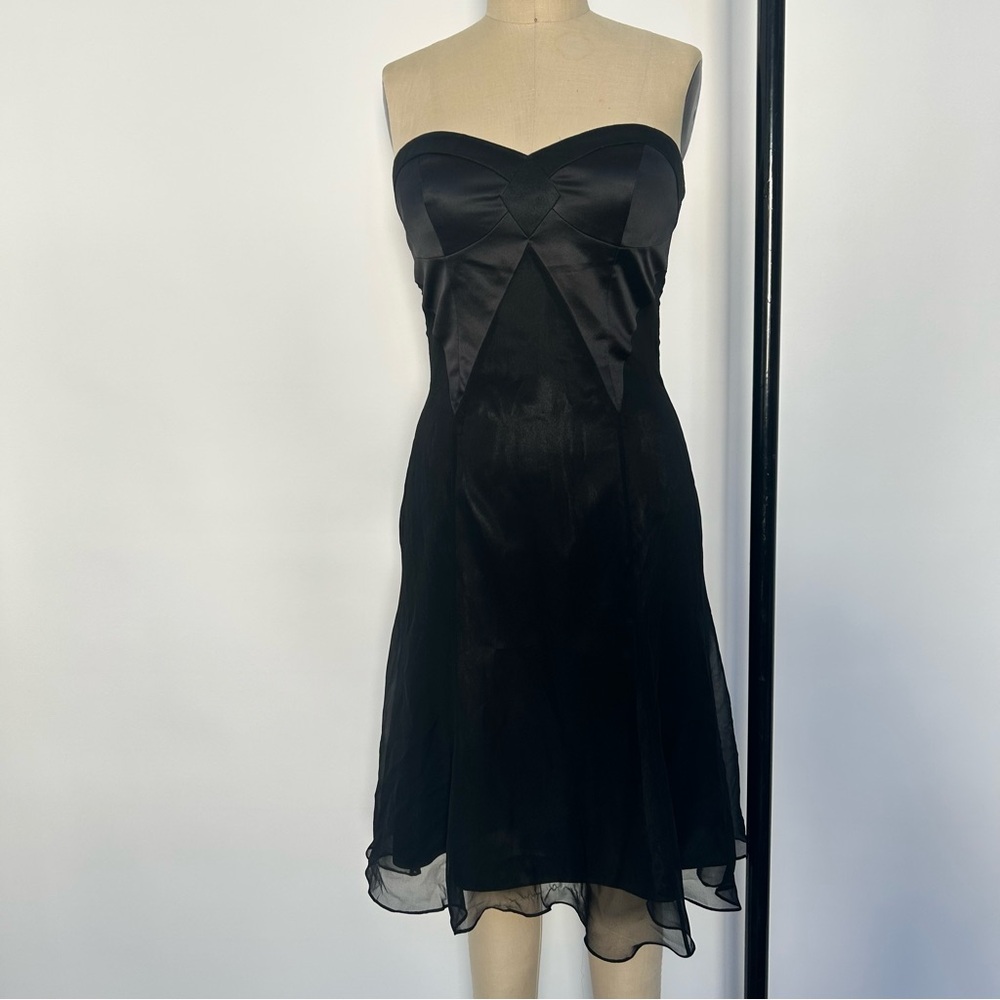Morrell Maxie Black Strapless Sweetheart Sundress